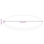 vidaXL Blat de masă rotund maro deschis Ø90x1,5 cm lemn stejar tratat