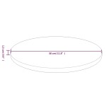 vidaXL Blat de masă rotund maro închis Ø30x1,5cm lemn stejar tratat