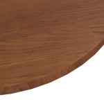 vidaXL Blat de masă rotund maro închis Ø40x1,5 cm lemn stejar tratat