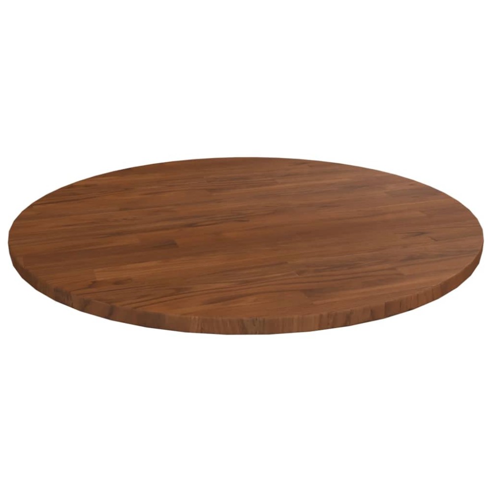 vidaXL Blat de masă rotund maro închis Ø50x1,5 cm lemn stejar tratat