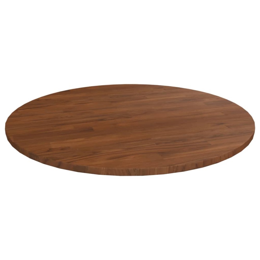 vidaXL Blat de masă rotund maro închis Ø70x1,5 cm lemn stejar tratat
