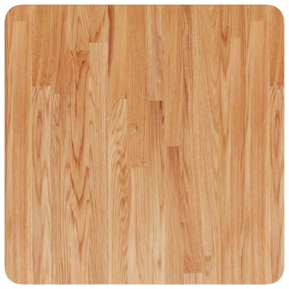 vidaXL Blat masă pătrat maro deschis 50x50x1,5cm lemn stejar tratat