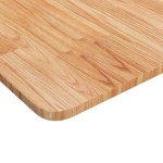vidaXL Blat masă pătrat maro deschis 50x50x1,5cm lemn stejar tratat vidaXL Blat masă pătrat maro deschis 50x50x1,5cm lemn stejar tratat