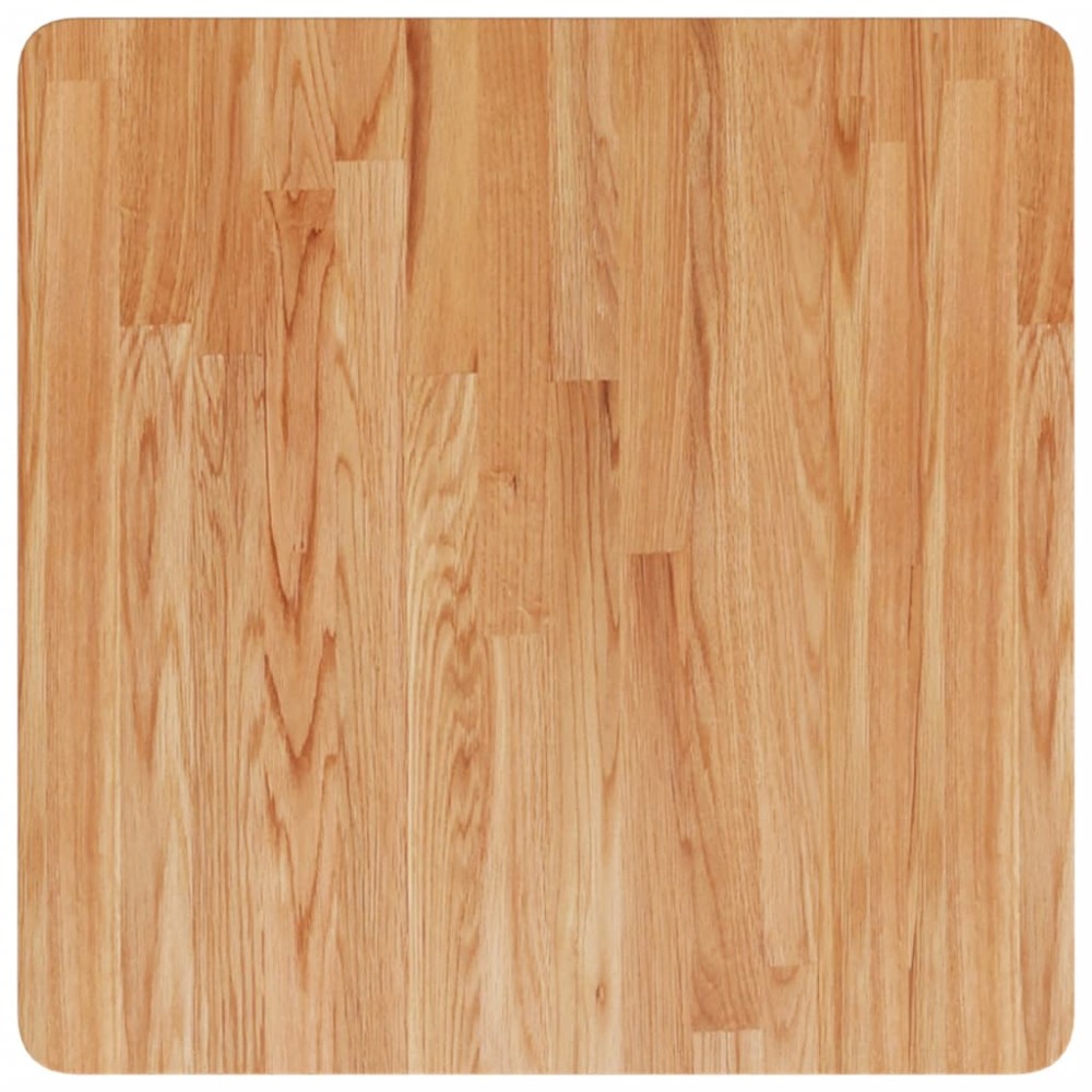 vidaXL Blat masă pătrat maro deschis 60x60x1,5 cm lemn stejar tratat