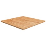vidaXL Blat masă pătrat maro deschis 60x60x1,5 cm lemn stejar tratat vidaXL Blat masă pătrat maro deschis 60x60x1,5 cm lemn stejar tratat