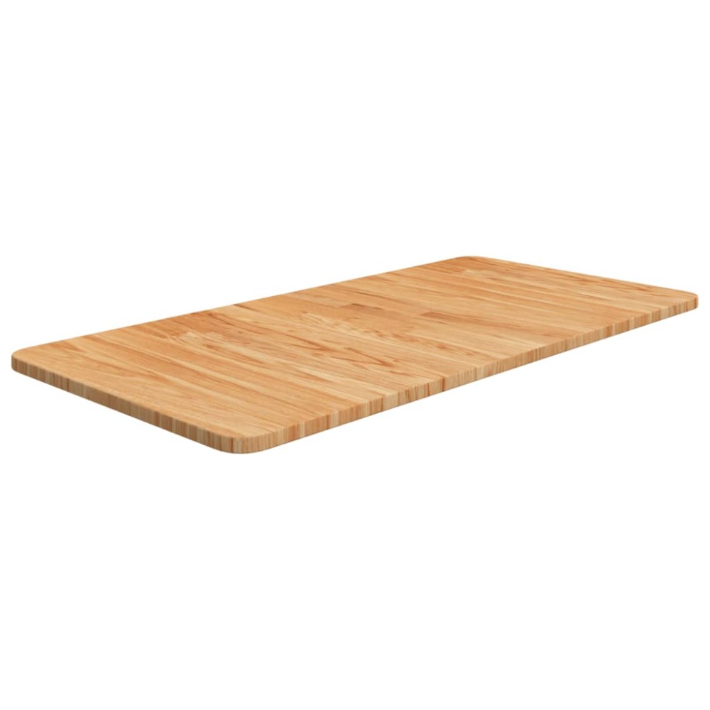 vidaXL Blat de baie, maro deschis, 80x40x1,5 cm, lemn masiv tratat