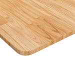 vidaXL Blat de baie, maro deschis, 100x50x1,5 cm, lemn masiv tratat vidaXL Blat de baie, maro deschis, 100x50x1,5 cm, lemn masiv tratat