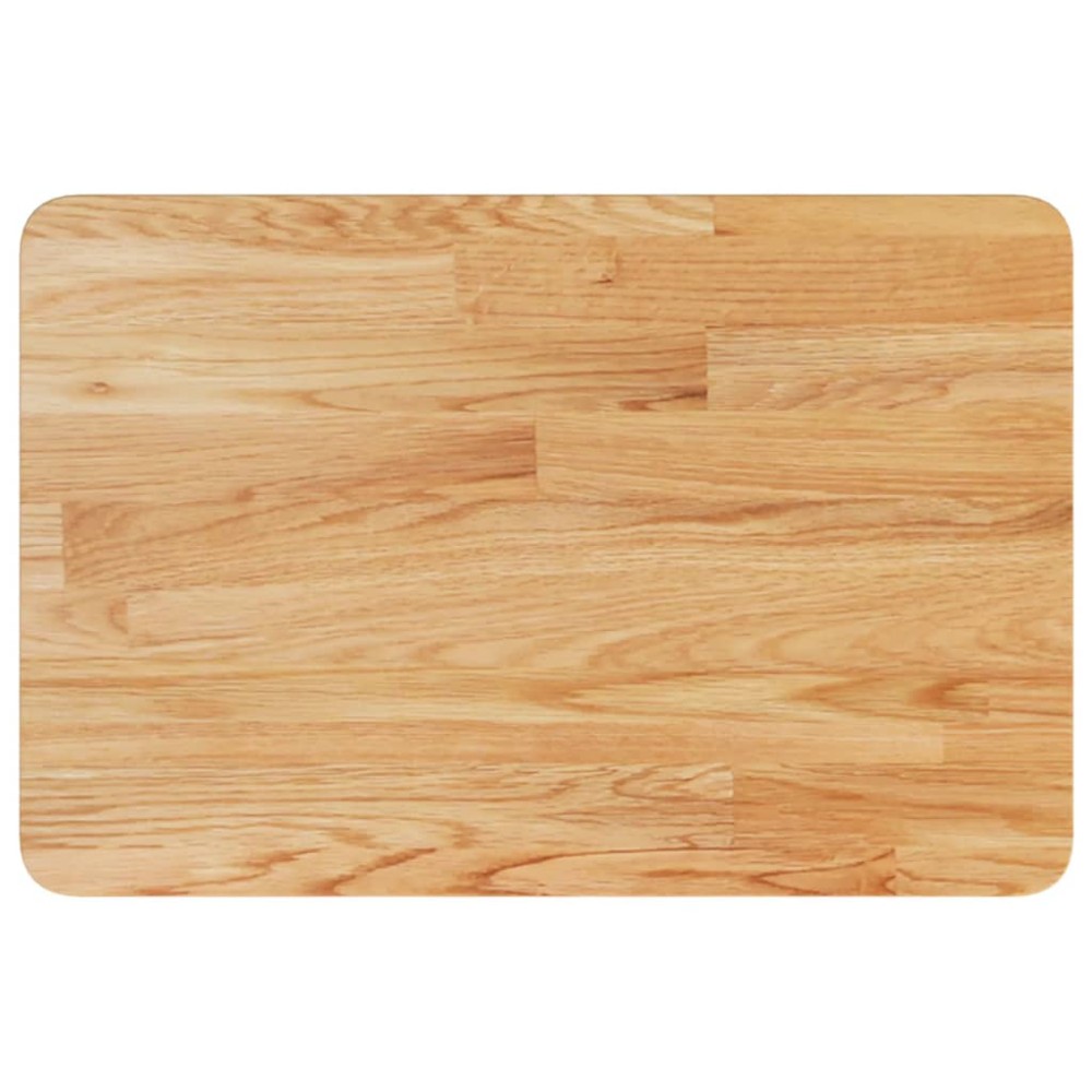 vidaXL Blat de baie, maro deschis, 60x40x1,5 cm, lemn masiv tratat