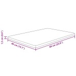 vidaXL Blat de baie, maro deschis, 60x40x1,5 cm, lemn masiv tratat vidaXL Blat de baie, maro deschis, 60x40x1,5 cm, lemn masiv tratat