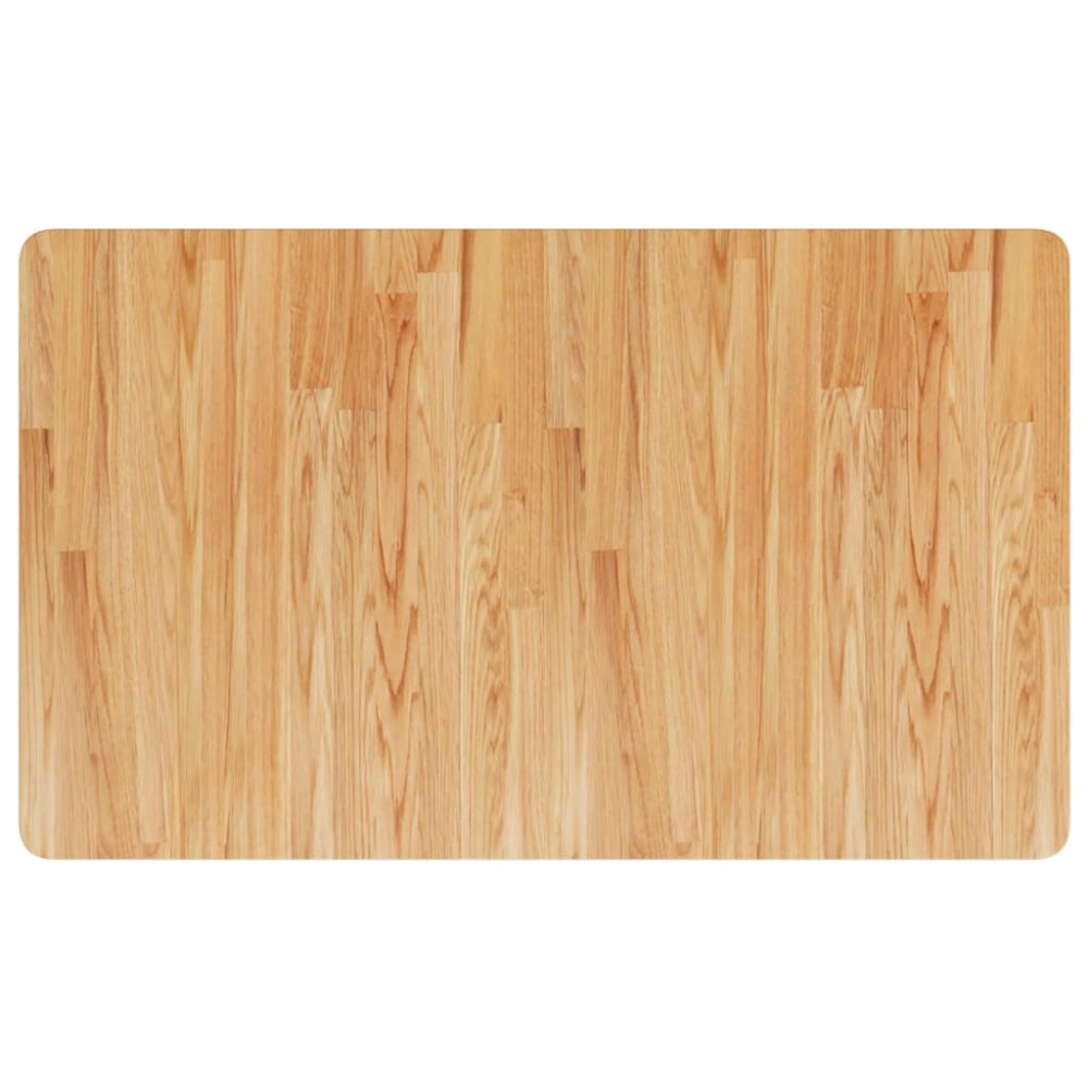 vidaXL Blat de baie, maro deschis, 100x60x1,5 cm, lemn masiv tratat