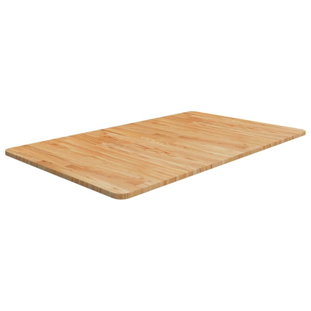 vidaXL Blat de baie, maro deschis, 100x60x1,5 cm, lemn masiv tratat
