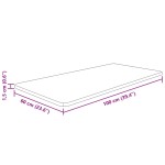 vidaXL Blat de baie, maro deschis, 100x60x1,5 cm, lemn masiv tratat vidaXL Blat de baie, maro deschis, 100x60x1,5 cm, lemn masiv tratat
