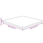 vidaXL Blat de masă pătrat maro închis 50x50x1,5 cm lemn stejar tratat