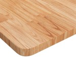 vidaXL Blat masă pătrat maro deschis 40x40x2,5cm lemn stejar tratat