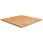 vidaXL Blat masă pătrat maro deschis 80x80x2,5cm lemn stejar tratat vidaXL Blat masă pătrat maro deschis 80x80x2,5cm lemn stejar tratat