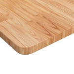 vidaXL Blat masă pătrat maro deschis 80x80x2,5cm lemn stejar tratat vidaXL Blat masă pătrat maro deschis 80x80x2,5cm lemn stejar tratat