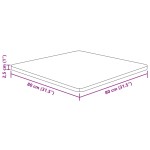 vidaXL Blat masă pătrat maro deschis 80x80x2,5cm lemn stejar tratat vidaXL Blat masă pătrat maro deschis 80x80x2,5cm lemn stejar tratat