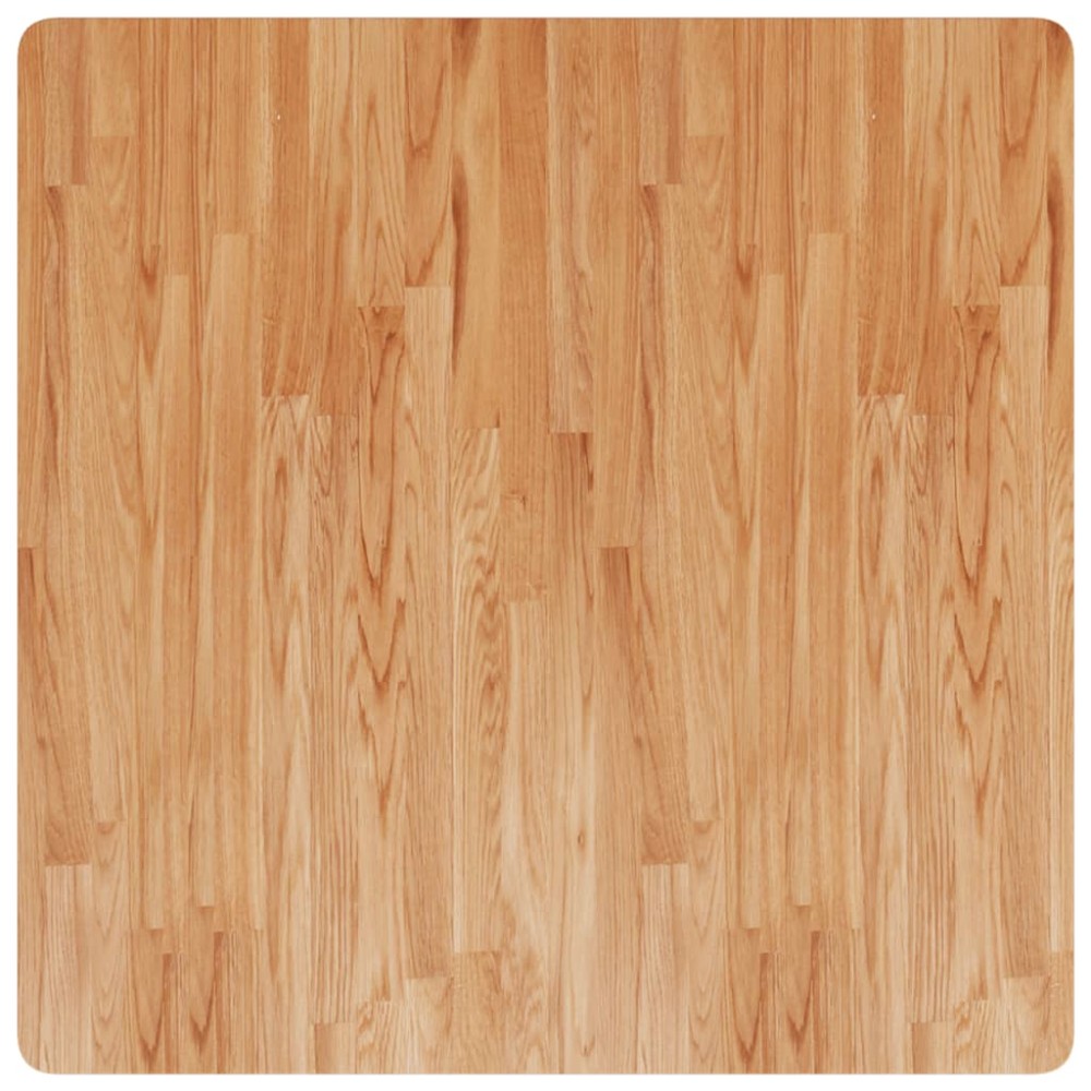 vidaXL Blat masă pătrat maro deschis 90x90x2,5cm lemn stejar tratat