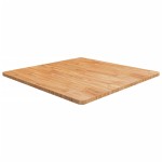 vidaXL Blat masă pătrat maro deschis 90x90x2,5cm lemn stejar tratat vidaXL Blat masă pătrat maro deschis 90x90x2,5cm lemn stejar tratat