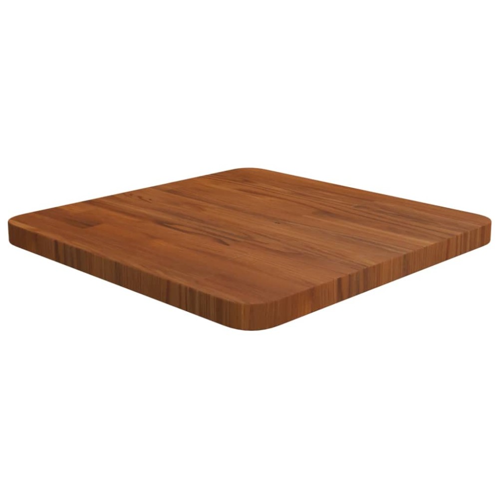 vidaXL Blat de masă pătrat maro închis 40x40x2,5 cm lemn stejar tratat