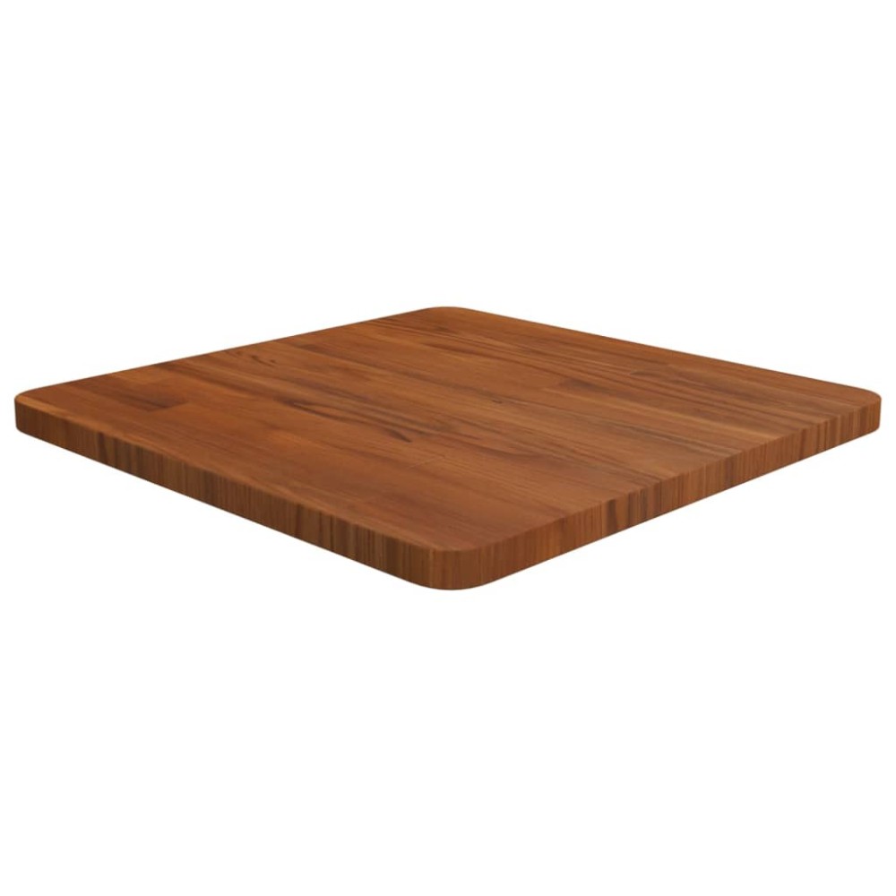 vidaXL Blat de masă pătrat maro închis 50x50x2,5 cm lemn stejar tratat