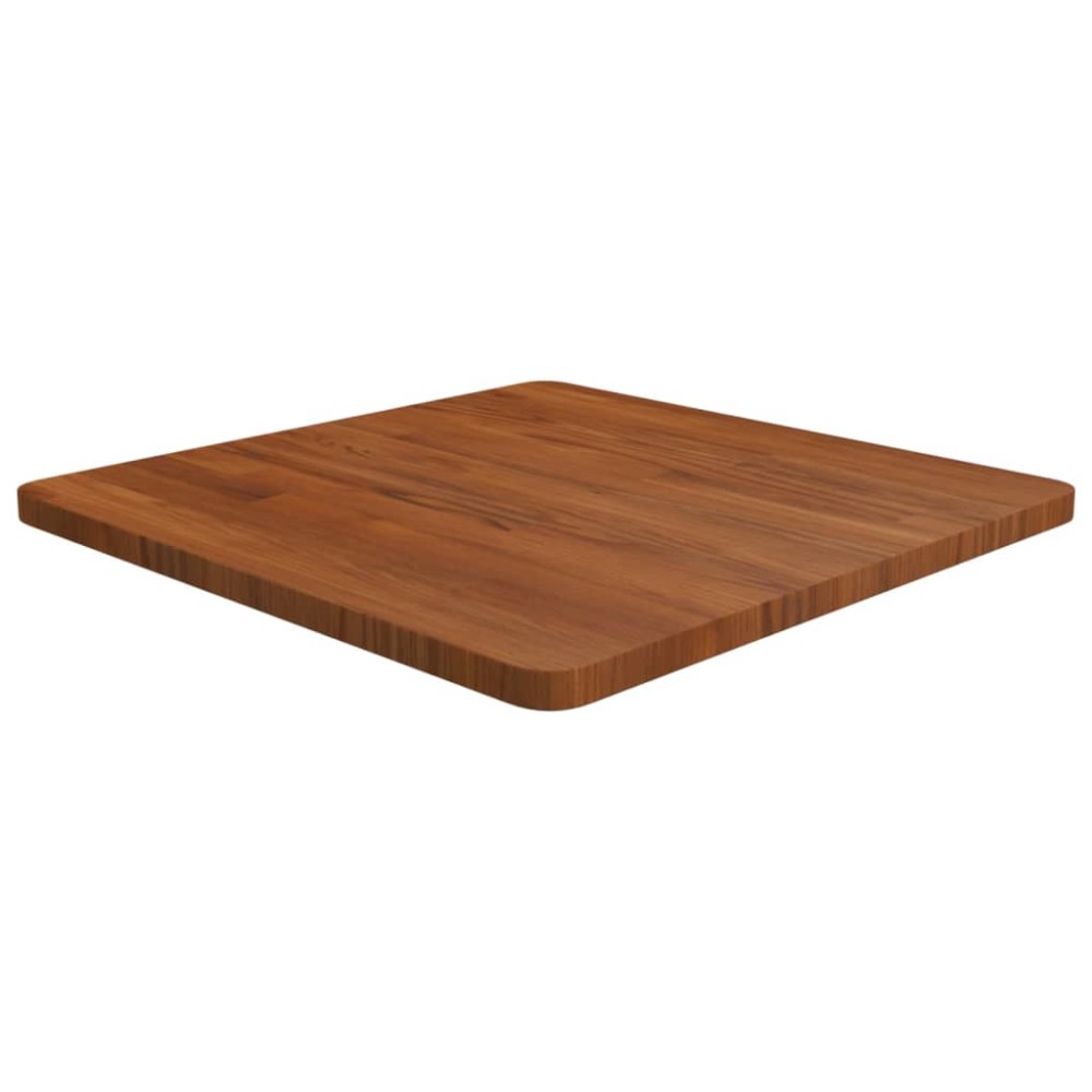 vidaXL Blat de masă pătrat maro închis 60x60x2,5 cm lemn stejar tratat