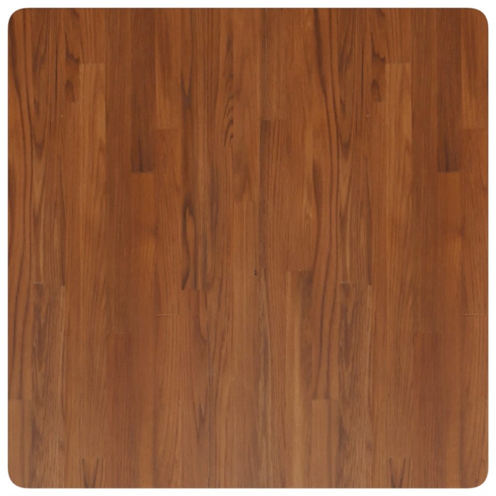 vidaXL Blat de masă pătrat maro închis 80x80x2,5 cm lemn stejar tratat