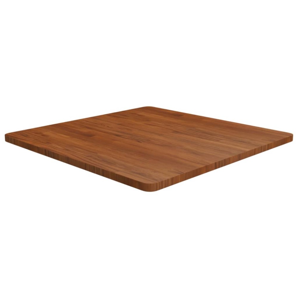 vidaXL Blat de masă pătrat maro închis 80x80x2,5 cm lemn stejar tratat