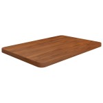 vidaXL Blat de baie, maro închis, 60x40x2,5 cm, lemn masiv tratat vidaXL Blat de baie, maro închis, 60x40x2,5 cm, lemn masiv tratat