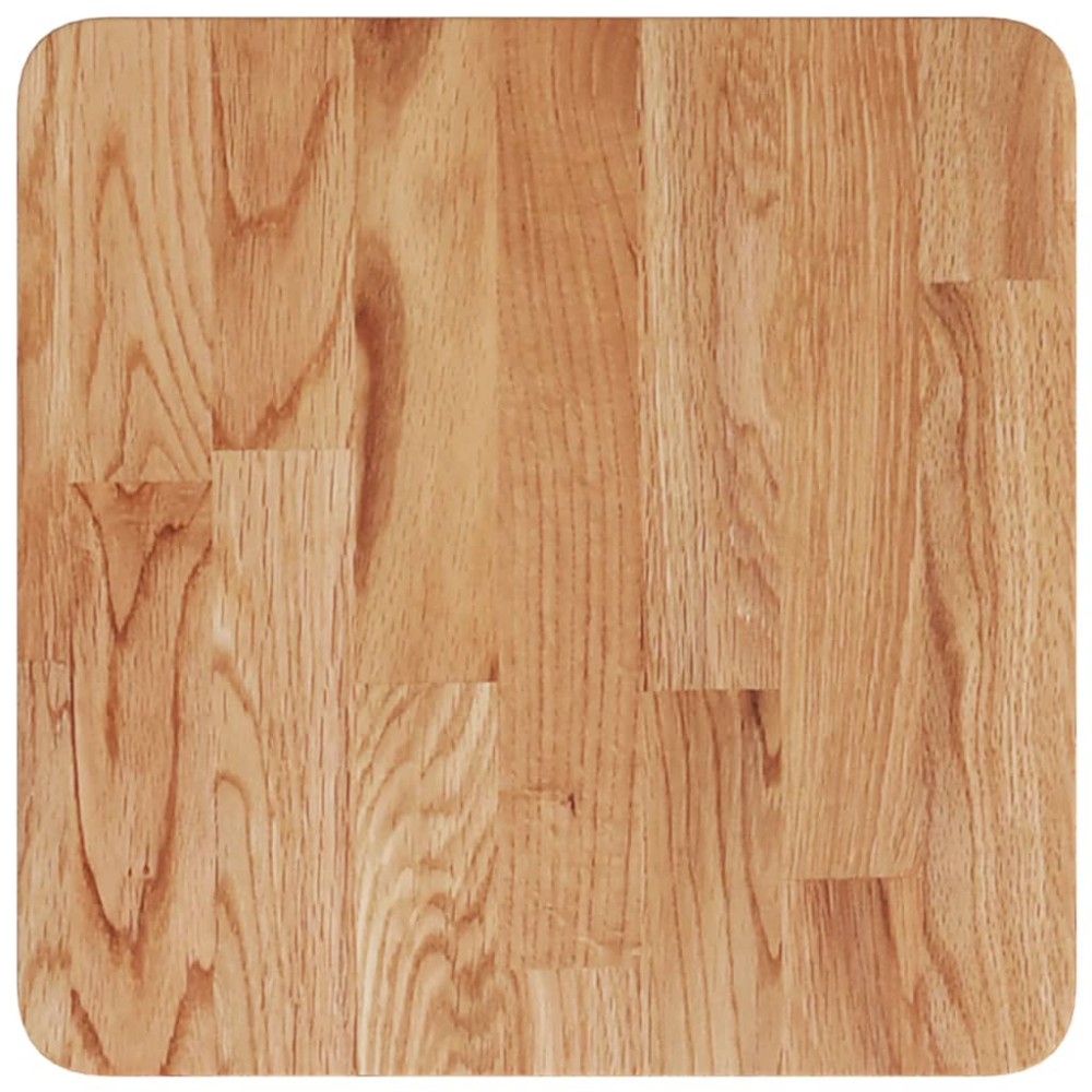 vidaXL Blat masă pătrat maro deschis 40x40x4 cm lemn stejar tratat