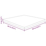 vidaXL Blat masă pătrat maro deschis 60x60x4 cm lemn stejar tratat vidaXL Blat masă pătrat maro deschis 60x60x4 cm lemn stejar tratat