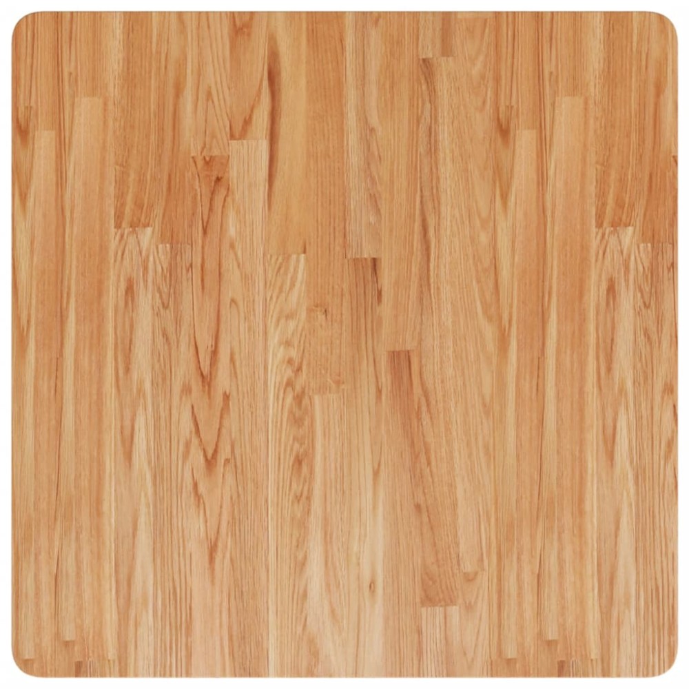 vidaXL Blat masă pătrat maro deschis 70x70x4 cm lemn stejar tratat
