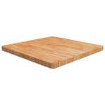 vidaXL Blat masă pătrat maro deschis 70x70x4 cm lemn stejar tratat vidaXL Blat masă pătrat maro deschis 70x70x4 cm lemn stejar tratat
