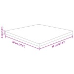 vidaXL Blat masă pătrat maro deschis 70x70x4 cm lemn stejar tratat vidaXL Blat masă pătrat maro deschis 70x70x4 cm lemn stejar tratat