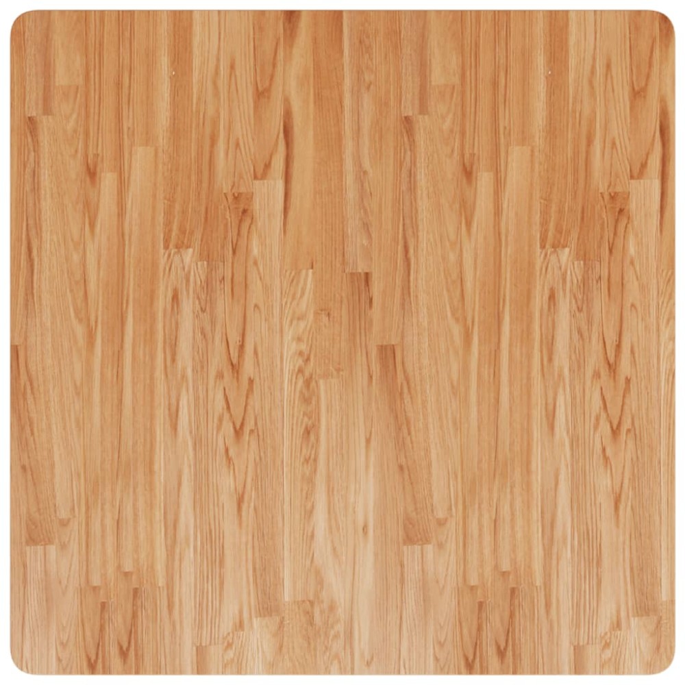 vidaXL Blat masă pătrat maro deschis 80x80x4 cm lemn stejar tratat