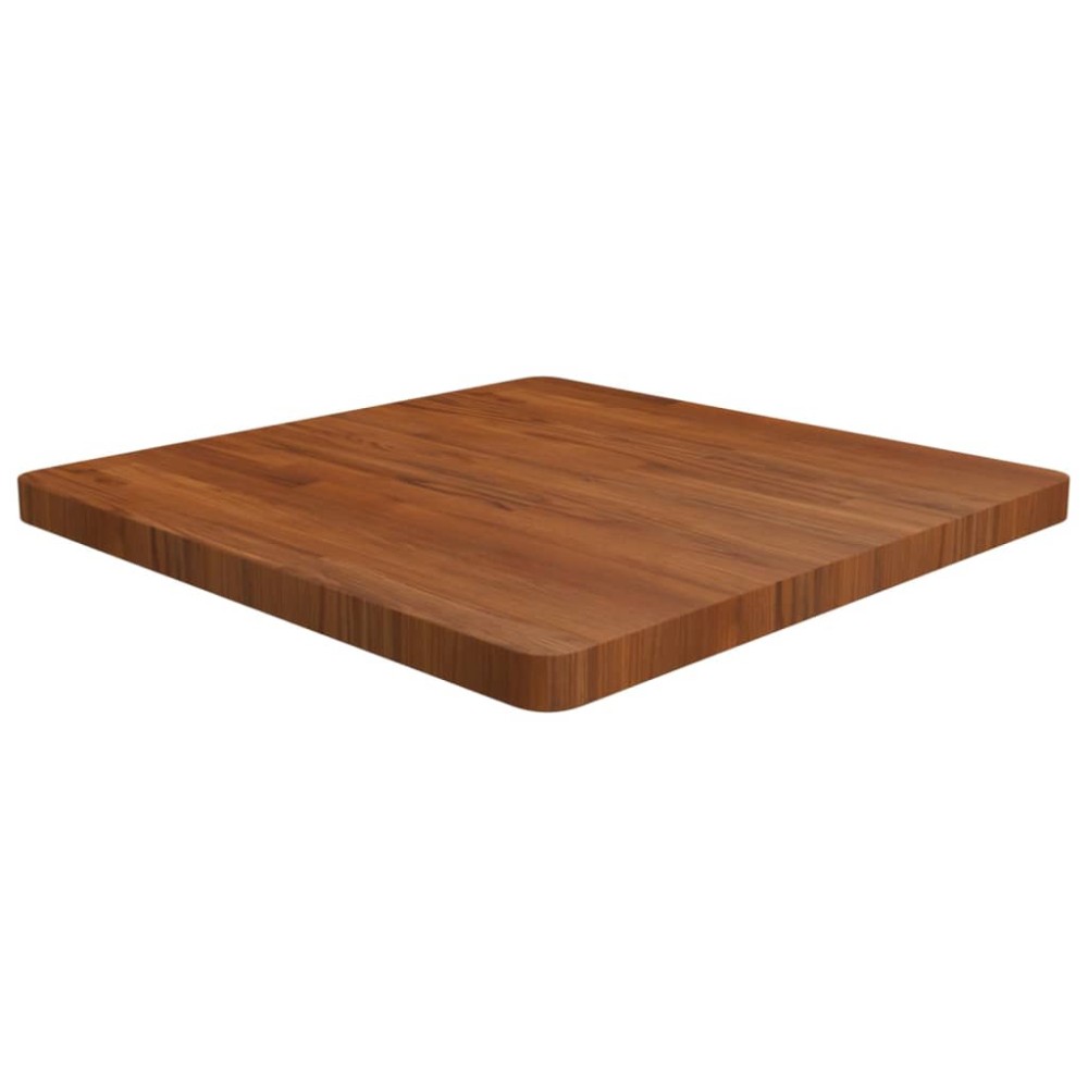 vidaXL Blat de masă pătrat maro închis 70x70x4 cm lemn stejar tratat
