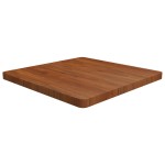 vidaXL Blat de masă pătrat maro închis 70x70x4 cm lemn stejar tratat vidaXL Blat de masă pătrat maro închis 70x70x4 cm lemn stejar tratat