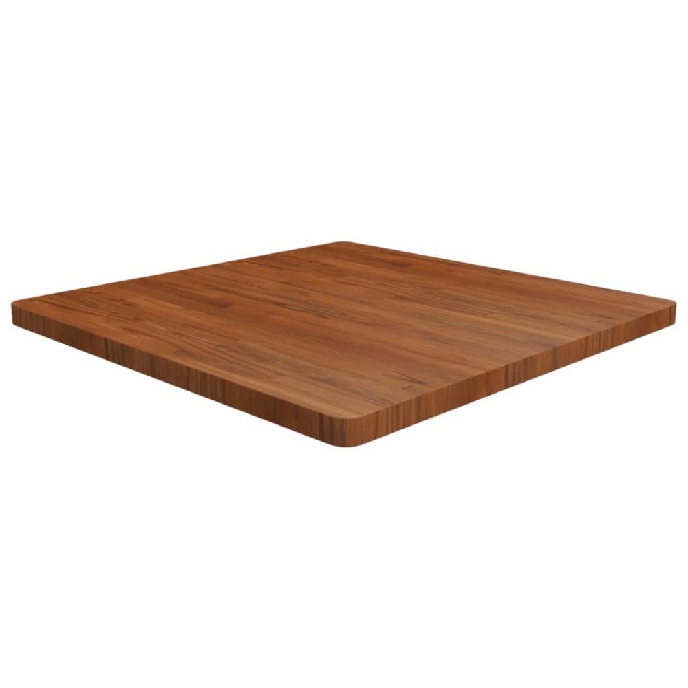 vidaXL Blat de masă pătrat maro închis 90x90x4 cm lemn stejar tratat