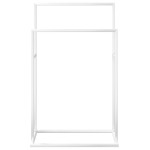 vidaXL Suport de prosoape autonom, alb, 48x24x78,5 cm, fier vidaXL Suport de prosoape autonom, alb, 48x24x78,5 cm, fier