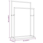 vidaXL Suport de prosoape autonom, alb, 48x24x78,5 cm, fier vidaXL Suport de prosoape autonom, alb, 48x24x78,5 cm, fier