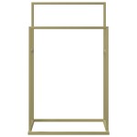 vidaXL Suport de prosoape autonom, auriu, 48x24x78,5 cm, fier vidaXL Suport de prosoape autonom, auriu, 48x24x78,5 cm, fier
