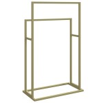 vidaXL Suport de prosoape autonom, auriu, 48x24x78,5 cm, fier vidaXL Suport de prosoape autonom, auriu, 48x24x78,5 cm, fier
