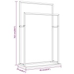 vidaXL Suport de prosoape autonom, auriu, 48x24x78,5 cm, fier vidaXL Suport de prosoape autonom, auriu, 48x24x78,5 cm, fier