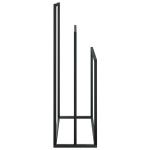 vidaXL Suport de prosoape autonom, negru, 48x24x79 cm, fier vidaXL Suport de prosoape autonom, negru, 48x24x79 cm, fier