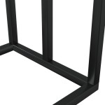 vidaXL Suport de prosoape autonom, negru, 48x24x79 cm, fier vidaXL Suport de prosoape autonom, negru, 48x24x79 cm, fier