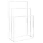 vidaXL Suport de prosoape autonom, alb, 48x24x79 cm, fier vidaXL Suport de prosoape autonom, alb, 48x24x79 cm, fier