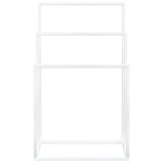 vidaXL Suport de prosoape autonom, alb, 48x24x79 cm, fier vidaXL Suport de prosoape autonom, alb, 48x24x79 cm, fier