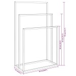 vidaXL Suport de prosoape autonom, auriu, 48x24x79 cm, fier vidaXL Suport de prosoape autonom, auriu, 48x24x79 cm, fier