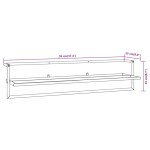 vidaXL Suport pentru prosoape, alb, 95x25x22 cm, fier