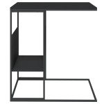 vidaXL Masă laterală, negru, 55x36x59,5 cm, lemn compozit vidaXL Masă laterală, negru, 55x36x59,5 cm, lemn compozit